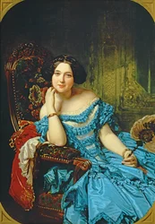 Portrett av Amalia de Llano y Dotres, grevinne av Vilches, 1853